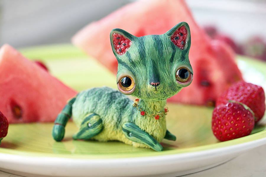 watermelon cat