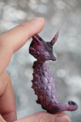 purple seahorse unicorn