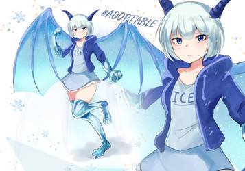 Adoptable [OPEN] Dragon ice Adoptable  by iyami by iyamiyoru