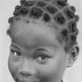 Pencil portrait of a girl from Togo