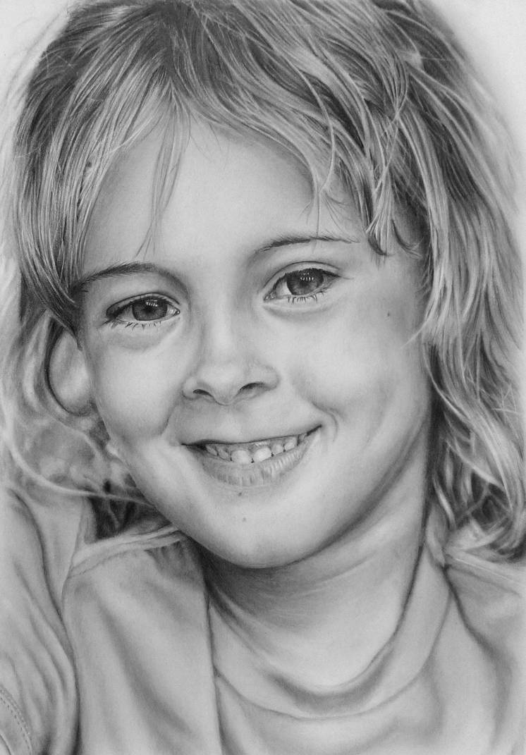 Pencil portrait of Avery by LateStarter63