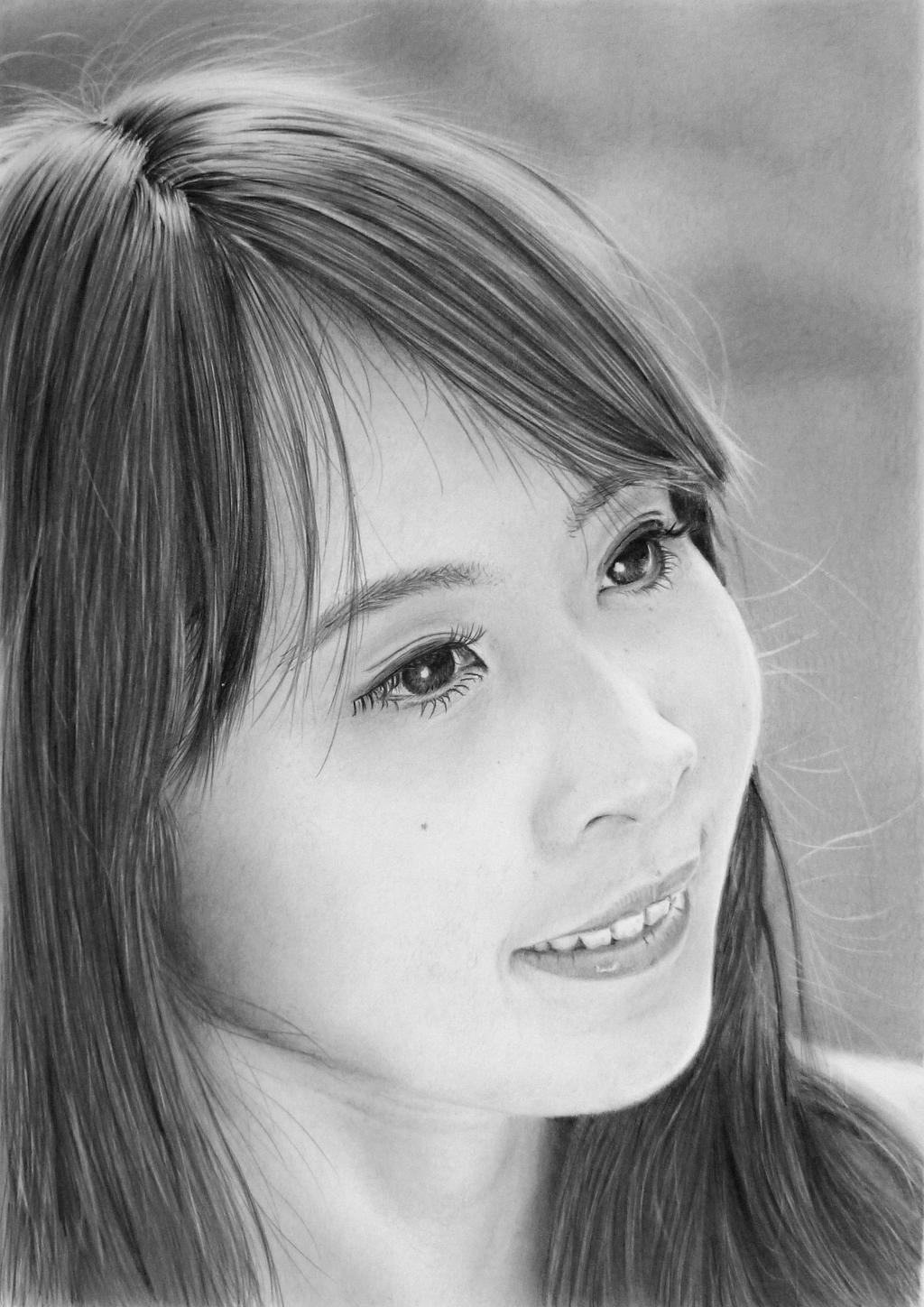 Pencil Portrait Of A Cute Chinese Girl By LateStarter63 On DeviantArt pencil-portrait-of-a-cute-chinese-girl-by-latestarter63-on-deviantart