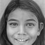 Pencil portrait of a young Indian girl