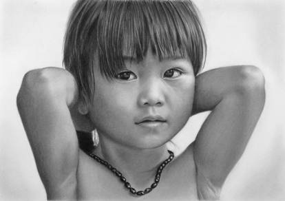 Pencil portrait of Tam Nhu