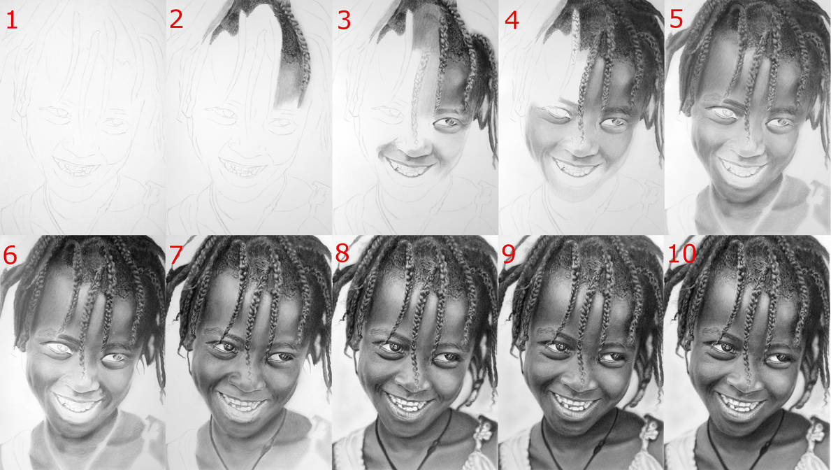 Ari drawing process by LateStarter63 on DeviantArt