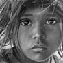 Pencil portrait of 'Eyes of Varanasi'