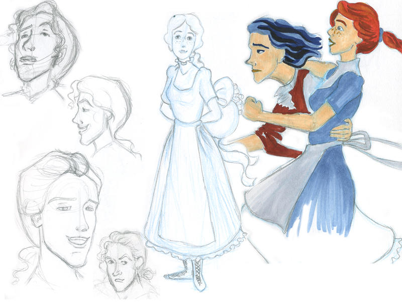 Howl's Moving Castle sketches by Hawaiiansockmonkey on DeviantArt