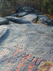 Modern petroglyphs