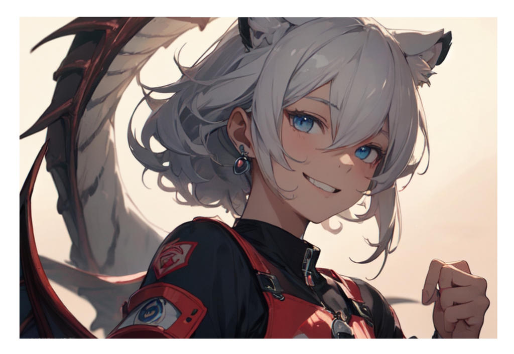 Smiling Dragon Girl by K-Jackson-Katss on DeviantArt