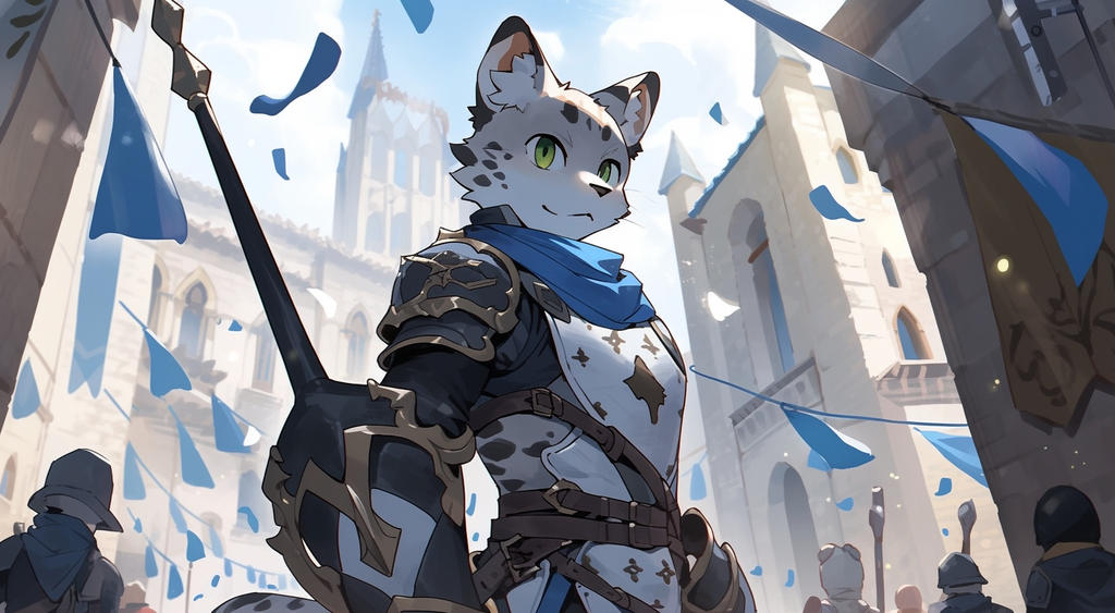 Optimistic Young Cat Knight by K-Jackson-Katss on DeviantArt