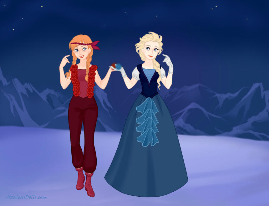 Ruby Elsa Anna and Elsa as Ruby and Sapphire by GalaxyWolfPack1015 on DeviantArt