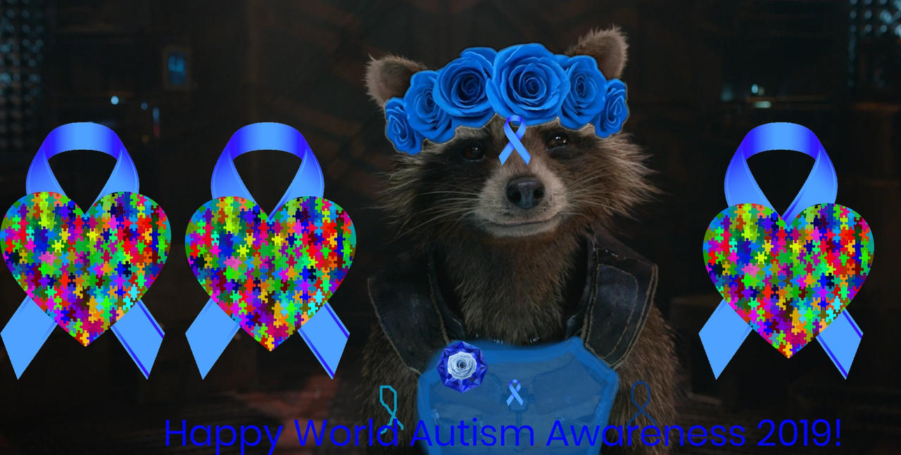 Autism Awareness with Rocket Raccoon by GalaxyWolfPack1015 on DeviantArt