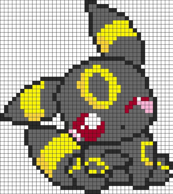 Siny Umbreon pixel art by Deniozzz on DeviantArt