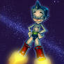 Astroboy in space