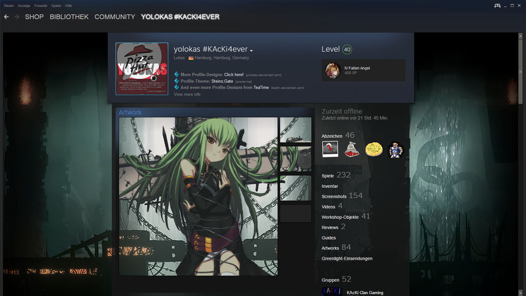 CC Code Geass Steamprofiledesign by yolokas