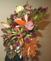 Custom Fall Leaf Wreath Left Angle