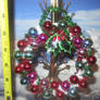 Multicolour Bulb Christmas Mini Wreath