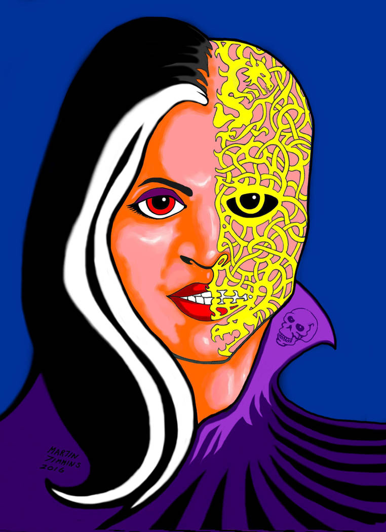 Hel, Half runes face by martintimmins on DeviantArt