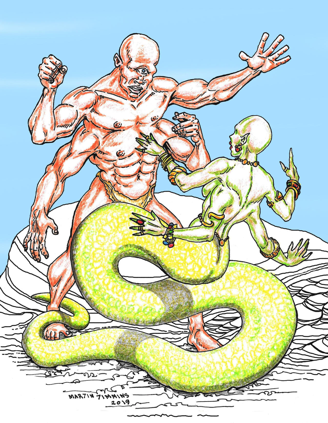 Cyclopia Snake A Cyclops and Snakewoman. by martintimmins on DeviantArt