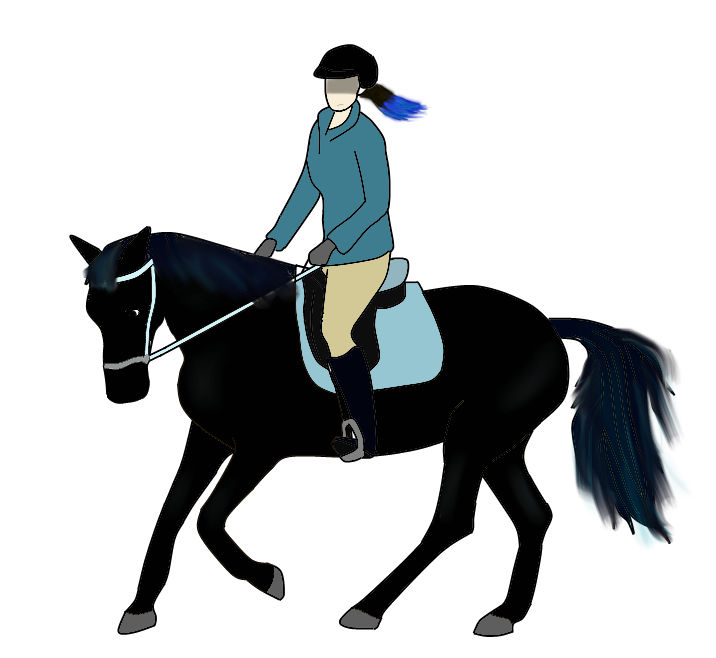 Horse And Rider Line Art By Avery018-d4s5efn by ChloeTheSingerArtest on ...