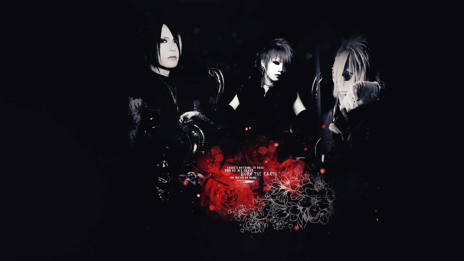 Reita, Ruki, and Uruha Wallpaper