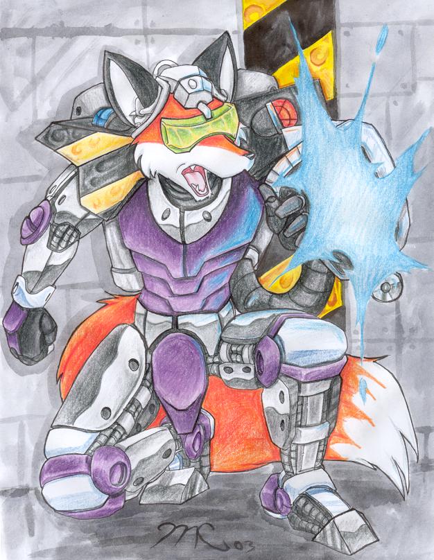 fox in mech armour for s0lar1x