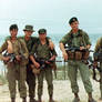 Vietnam  - Green Berets flanked by ARVN soldiers