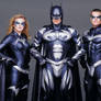 Batman, Robin and Batgirl...