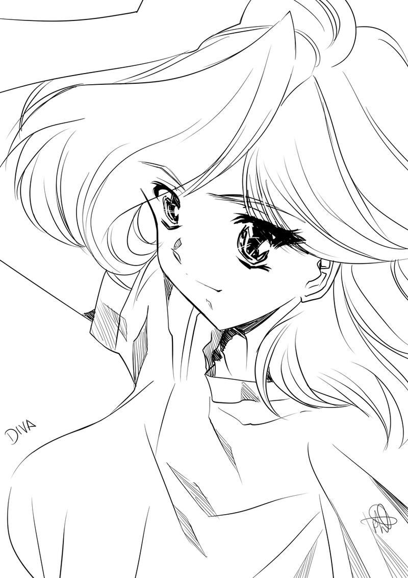 MM 2014 - Diva Lineart Bust - Hinomars19