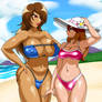 Elaine and Tyra Beach Fun 01 - Speedyhimura