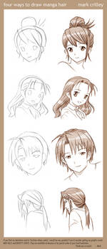 4 Ways to Draw Manga Hair