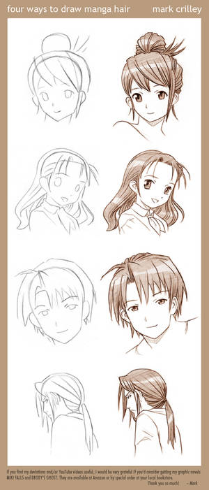 4 Ways to Draw Manga Hair