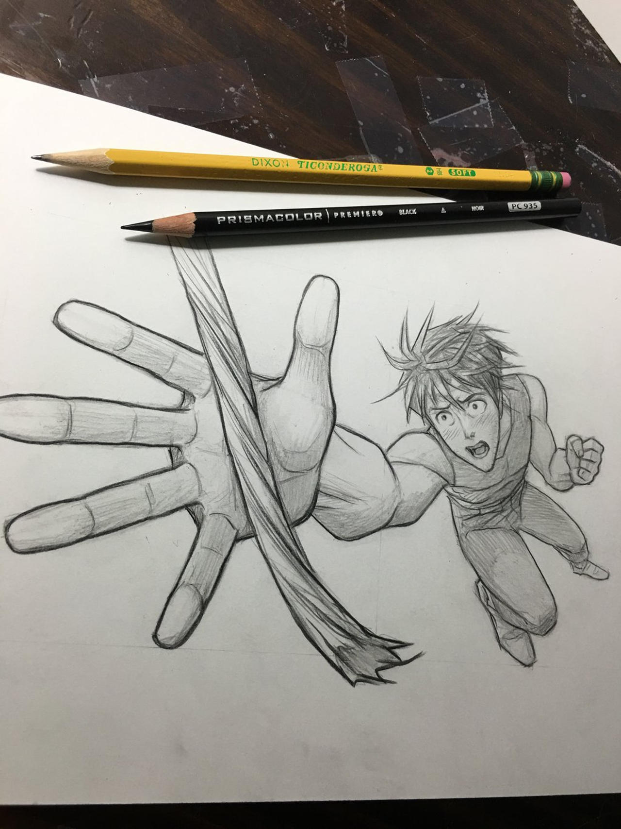 Action Pose Using Foreshortening 