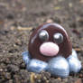 Diglett - Taupiqueur - polymer clay