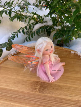 OOAK fairy made of cosclay