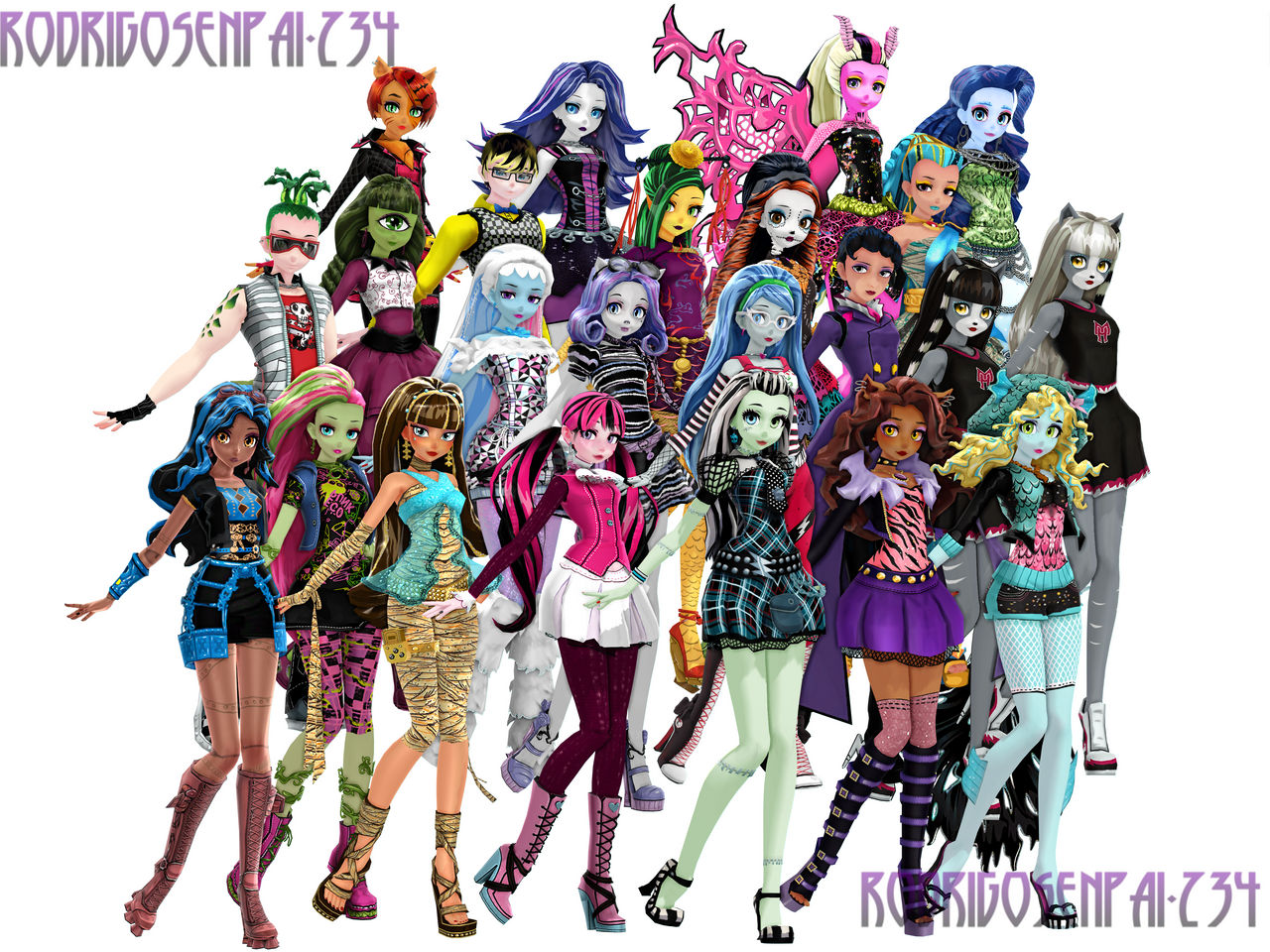 {MMD x MH} Monster High Big Models Pack DL by Rodri-GM18 on DeviantArt