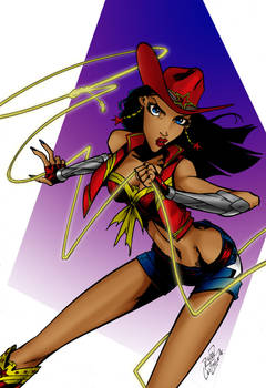 Cowgirl Wonder Woman - Colour