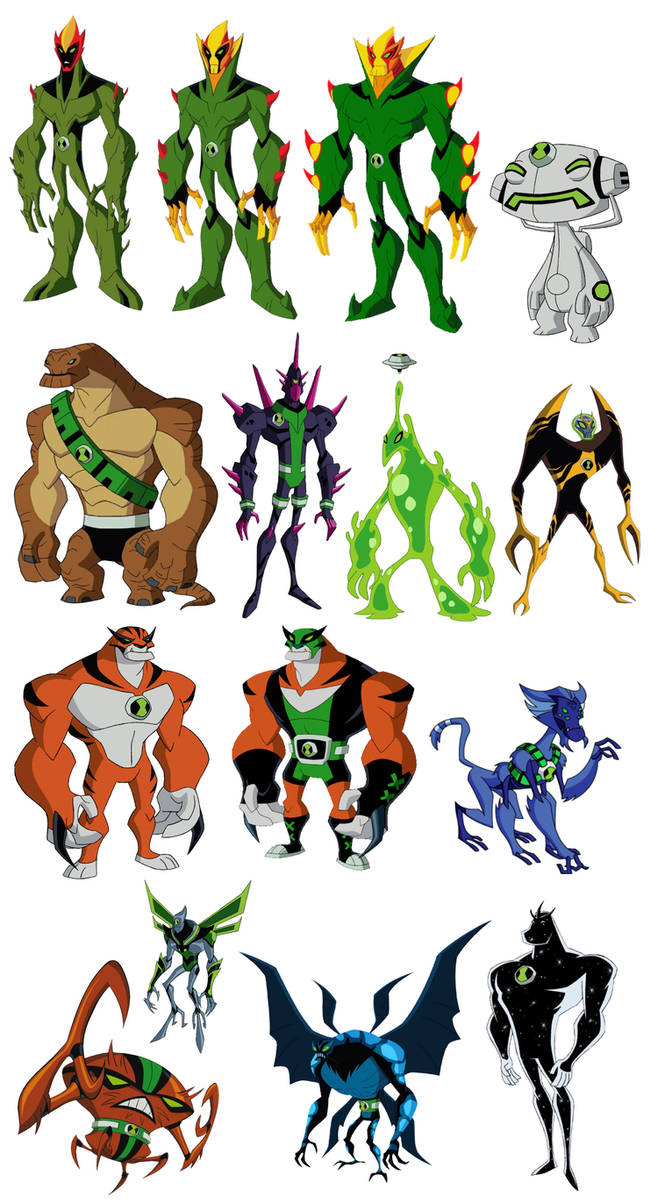 Force Style Ben 10 Alien Force (Redesigned Aliens) by ChemistryChandra on DeviantArt