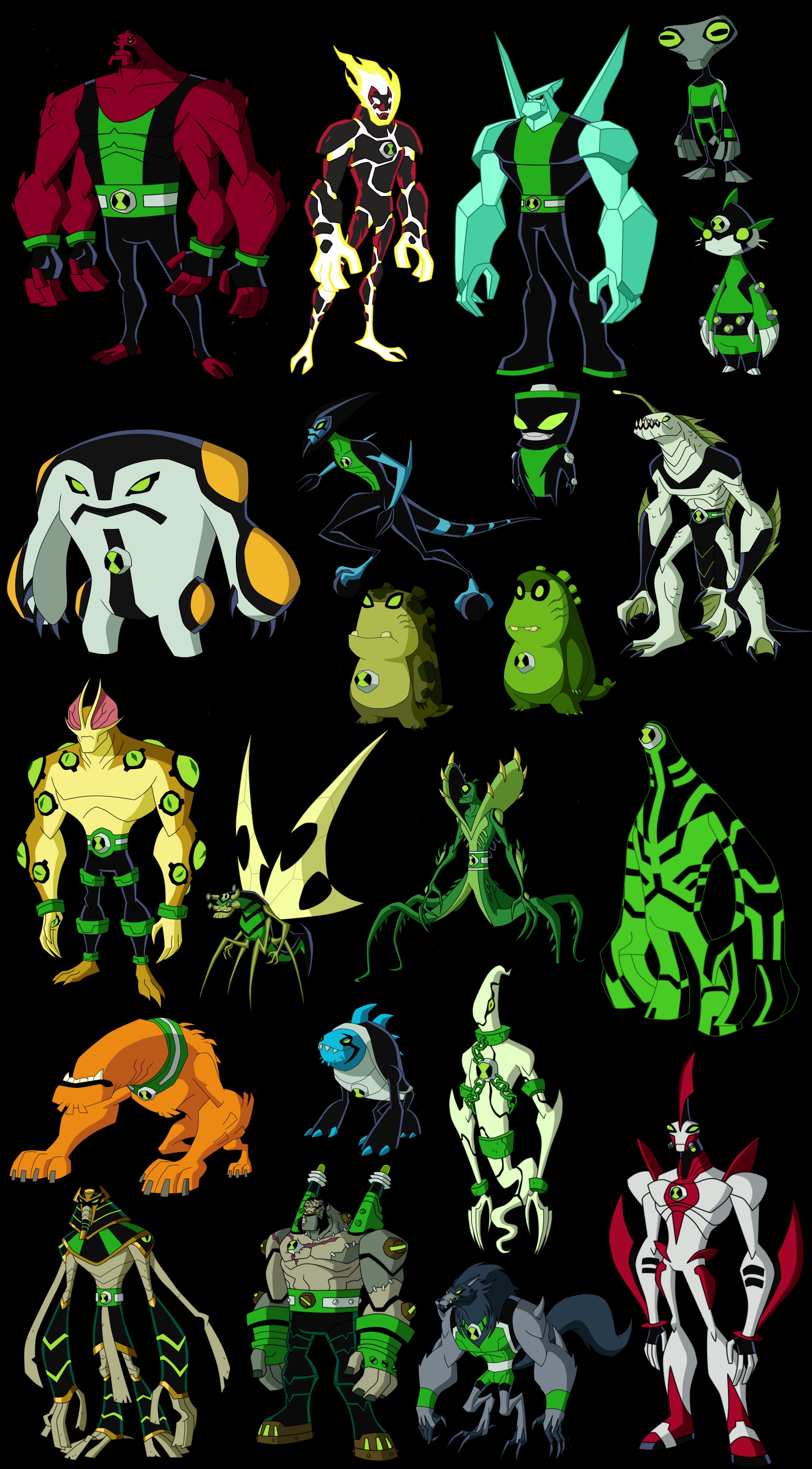 Ben 10 Omnitrix List ben-10-omnitrix-list