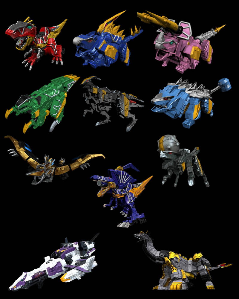 Zords (Power Rangers Dino Charge Dino Supercharge) by ChemistryChandra ...