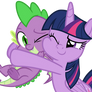 Twilight hugging Spike