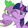 Twilight hugging Spike