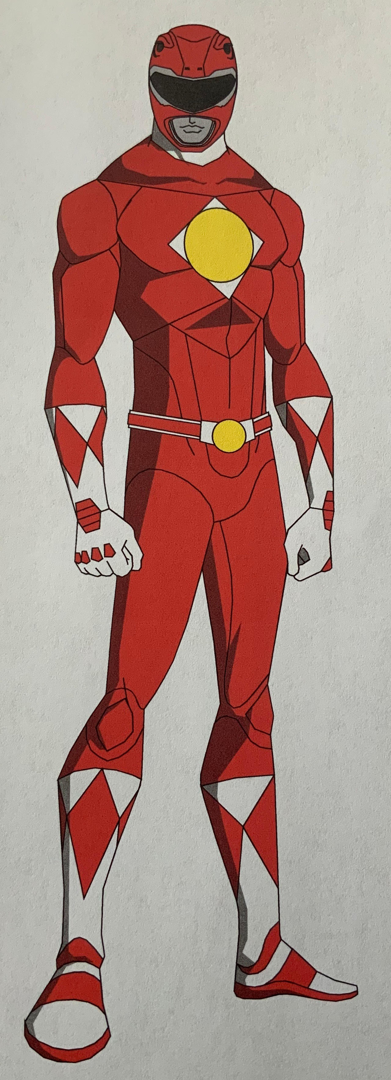 Red Power Ranger (Redesign) by Trmartin0919 on DeviantArt