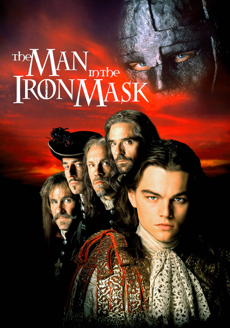 Железная маска с леонардо ди каприо. The man in the Iron Mask 1998 poster. Человек в железной маске 1998 Постер. Джон Малкович человек в железной маске.