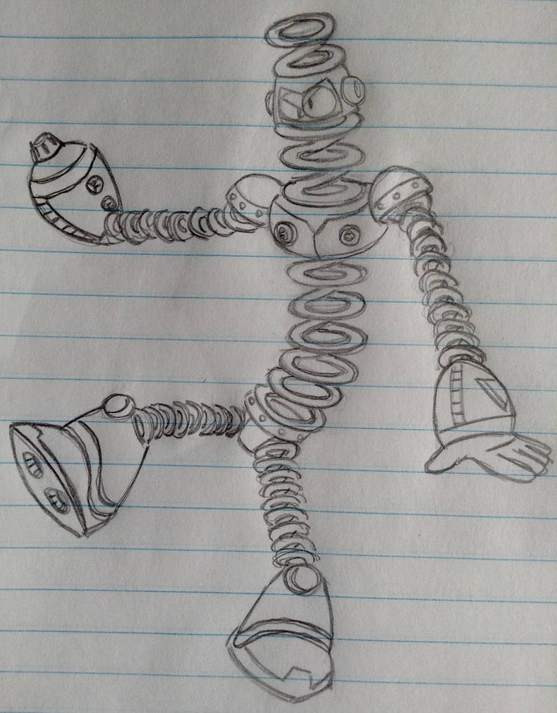 Spring Man Figure Spring Man sketch irl by TacticalBacon84 on DeviantArt