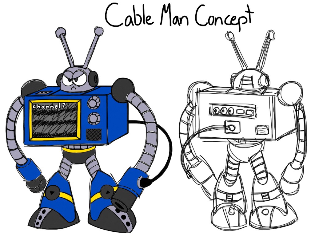 Generic Cable Man Cable Man design sheet by TacticalBacon84 on DeviantArt