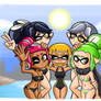 Squid Sister Summer #29 - Agents at the Beach