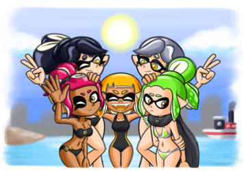 Squid Sister Summer #29 - Agents at the Beach