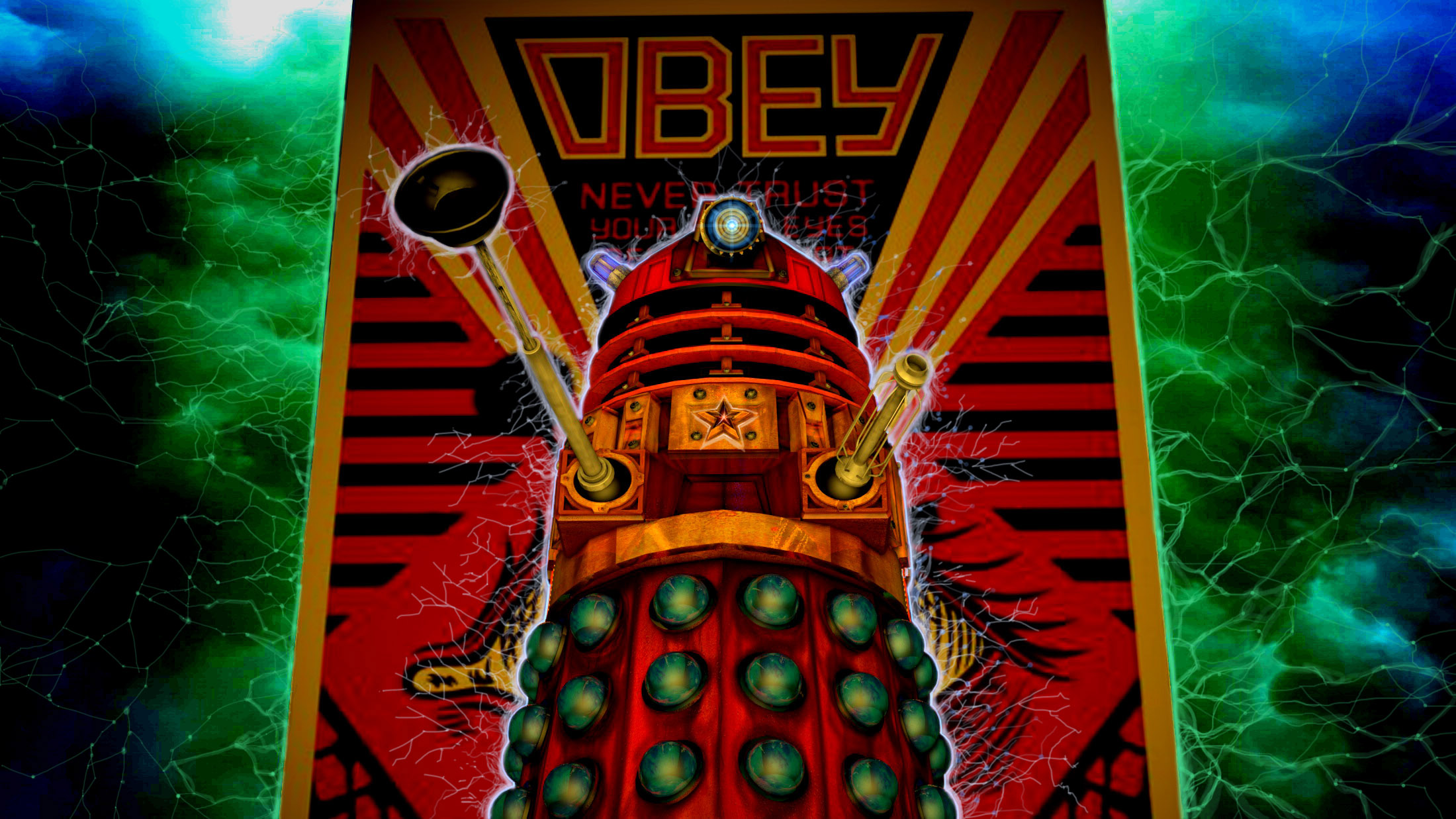 The Red Dalek Poster Boy