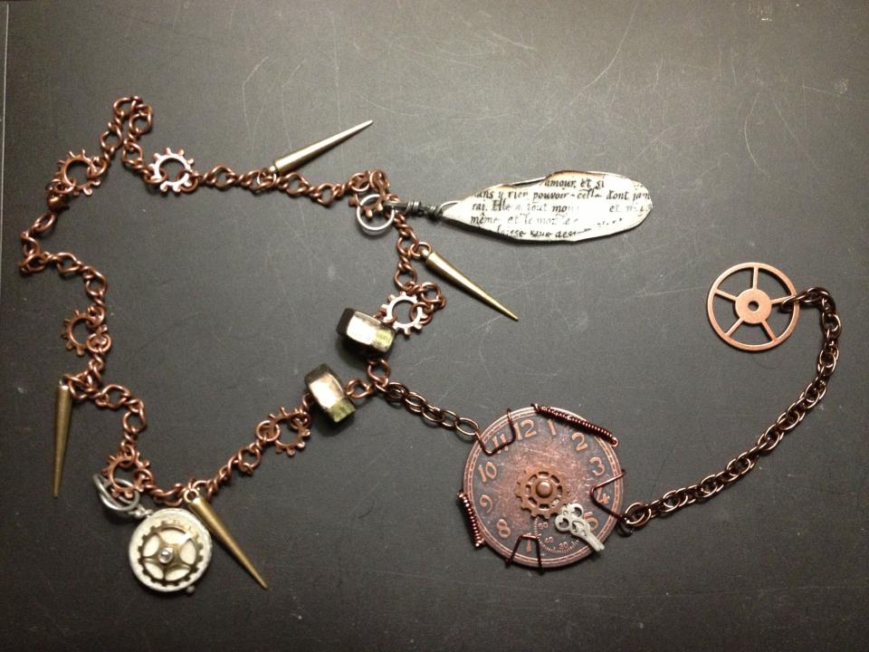 SteamPunk Lost in Time Necklace